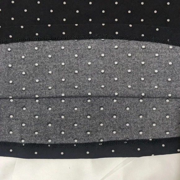 Anne Klein Long Sleeve Polka Dot Blouse, Color Black/White, Size M - Picture 9 of 12